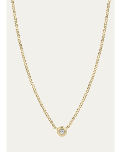 Zoe Chicco 14K Apron Bezel-Set Diamond Necklace
