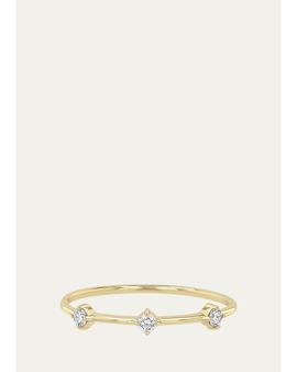 Zoe Chicco 14K Diamond 4-Prong Dash Ring
