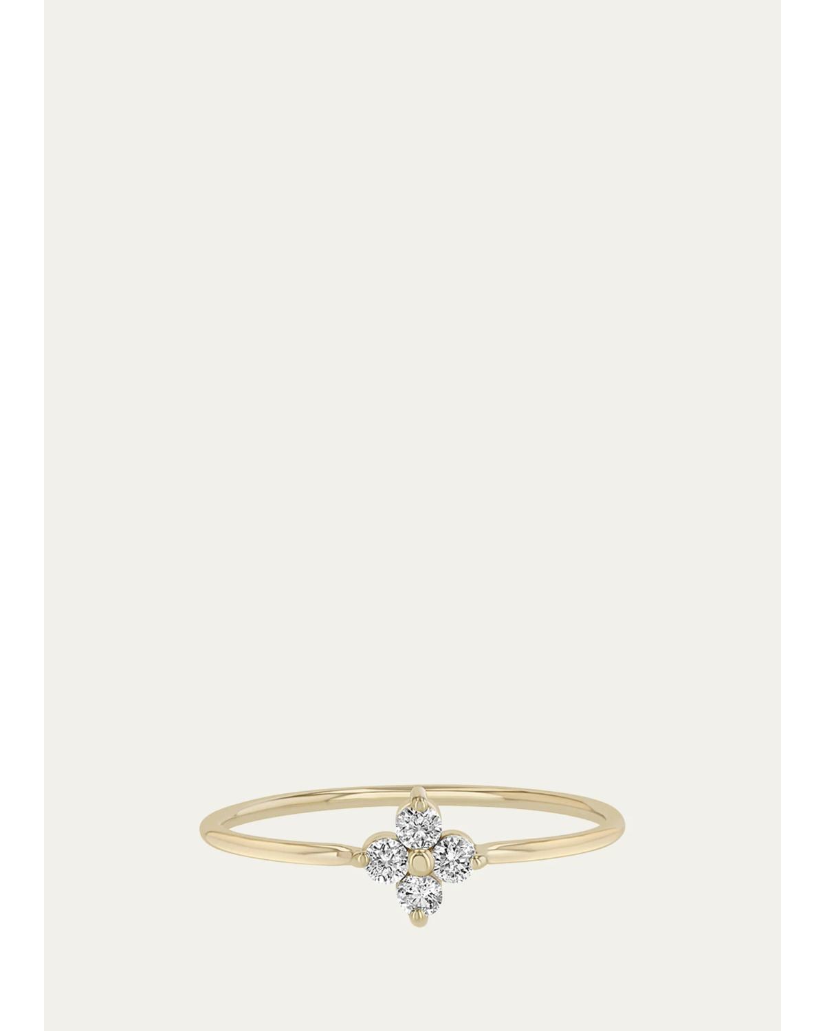 Zoe Chicco 14K Diamond Quad Ring