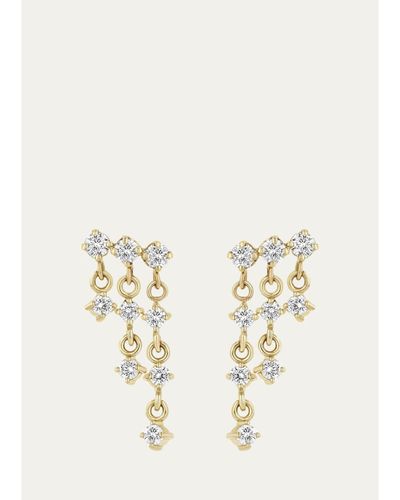 Zoe Chicco 14K Waterfall Prong-Set Diamond Earrings