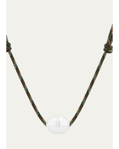 Zoe Chicco Medium Baroque Pearl Paracord Necklace