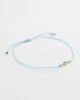 Zoe Chicco Zoe Chicco 14k Bezel Turquoise Cord Bracelet 14k Yellow Gold One - 2