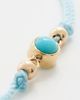Zoe Chicco Zoe Chicco 14k Bezel Turquoise Cord Bracelet 14k Yellow Gold One - 5