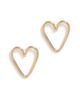Zoe Chicco Zoe Chicco 14k Gold Open Heart Studs 14k Yellow Gold One - 1