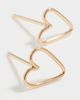 Zoe Chicco Zoe Chicco 14k Gold Open Heart Studs 14k Yellow Gold One - 4