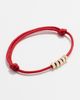Zoe Chicco Zoe Chicco 14k Gold Rondelle Bead Paracord Bracelet Red One - 2