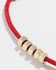 Zoe Chicco Zoe Chicco 14k Gold Rondelle Bead Paracord Bracelet Red One - 5
