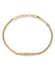 Zoe Chicco Zoe Chicco 14K Yellow Gold Bezel Diamonds Graduated Box Link Bracelet - 1