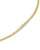 Zoe Chicco Zoe Chicco 14K Yellow Gold Bezel Diamonds Graduated Box Link Bracelet - 3