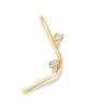 Zoe Chicco Zoe Chicco 14K Yellow Gold Diamond Angled Single Ear Climber, 0.08 tcw - 1
