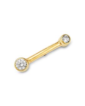 Zoe Chicco Zoe Chicco 14K Yellow Gold Diamond Barbell Single Stud, 0.045 tcw
