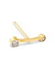 Zoe Chicco Zoe Chicco 14K Yellow Gold Diamond Barbell Single Stud, 0.045 tcw - 3