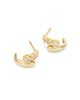 Zoe Chicco Zoe Chicco 14K Yellow Gold Diamond Graduated Bypass Huggie Hoop Earrings, 0.23 tcw - 3