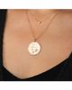 Zoe Chicco Zoe Chicco 14K Yellow Gold Diamond It's Written in the Stars Mantra Disc Pendant Necklace, 16-18 - 2