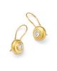 Zoe Chicco Zoe Chicco 14K Yellow Gold Diamond Solitaire Brushed Bezel Drop Earrings, 0.40 tcw - 4