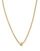 Zoe Chicco Zoe Chicco 14K Yellow Gold Diamond Solitaire Brushed Bezel Pendant Necklace, 0.10 tcw - 1