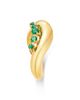 Zoe Chicco Zoe Chicco 14K Yellow Gold Emerald Graduated Wave Ring - 3