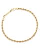 Zoe Chicco Zoe Chicco 14K Yellow Gold Heavy Metal Rope Link Chain Bracelet - 3