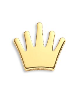 Zoe Chicco Zoe Chicco 14K Yellow Gold Itty Bitty Symbols Crown Single Stud Earring