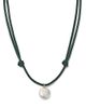Zoe Chicco Zoe Chicco 14K Yellow Gold Natural Pearl & Black & White Diamond Reversible Adjustable Pendant Necklace, 12-26 - 1