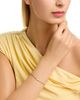 Zoe Chicco Zoe Chicco 14K Yellow Gold Opal Gemstones Bezel Taupe Cord Slider Bracelet - 2