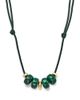 Zoe Chicco Zoe Chicco 14K Yellow Gold The New Stone Age Malachite Paracord Pendant Necklace, 12-26 - 1
