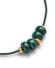 Zoe Chicco Zoe Chicco 14K Yellow Gold The New Stone Age Malachite Paracord Pendant Necklace, 12-26 - 3