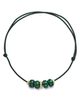 Zoe Chicco Zoe Chicco 14K Yellow Gold The New Stone Age Malachite Paracord Pendant Necklace, 12-26 - 4