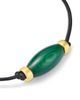 Zoe Chicco Zoe Chicco 14K Yellow Gold The New Stone Age Malachite Tube Leather Cord Bracelet - 3