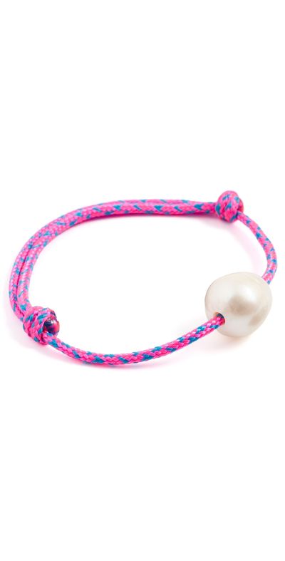 Zoe Chicco Zoe Chicco Baroque Pearl Paracord Bracelet Multi One