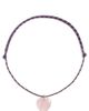 Zoe Chicco Zoe Chicco Rose Quartz Heart Paracord Necklace 14k Yellow Gold One - 1
