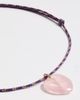 Zoe Chicco Zoe Chicco Rose Quartz Heart Paracord Necklace 14k Yellow Gold One - 4