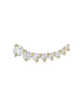 Zoe Lev Zoe Lev 14K Yellow Gold Lab Grown Diamond Right Ear Crawler