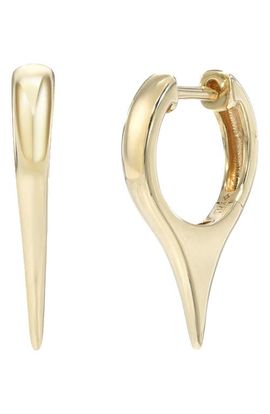 Zoe Lev Zoe Lev Dagger Huggie Hoop Earrings