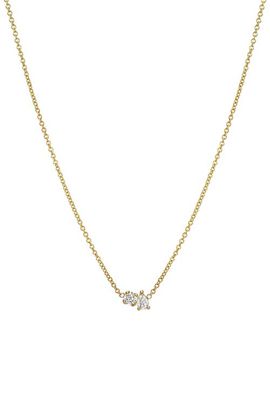 Zoe Lev Zoe Lev Diamond Toi Et Moi Necklace