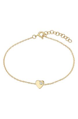 Zoe Lev Zoe Lev Tiny Heart Chain Bracelet