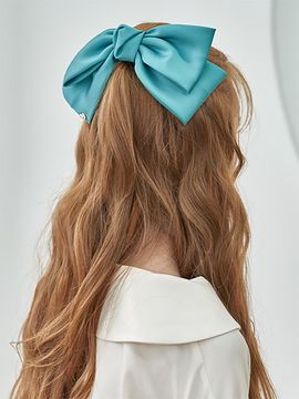 ZOENA Ribbon Hair Pin [GREEN]