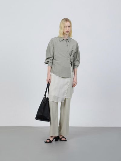 ZOOC Double Button Nylon Shirt (Z252MSC006)