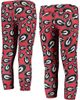 ZOOZATZ Girls Youth ZooZatz Red/Black Georgia Bulldogs Stacked Mascot Leggings  - 1