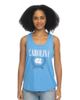 ZOOZATZ Women's ZooZatz Carolina Blue North Carolina Tar Heels Everyday Tri-Blend Tank Top - 1