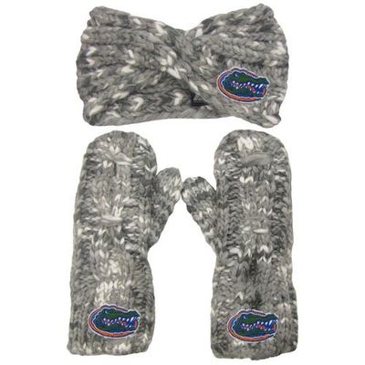 ZOOZATZ Women's ZooZatz Florida Gators Logo Marled Headband and Mitten Set