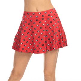 ZOOZATZ Women's ZooZatz Red Georgia Bulldogs Allover Print Flowy Skort 