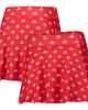 ZOOZATZ Women's ZooZatz Scarlet Ohio State Buckeyes Allover Print Flowy Skort  - 1
