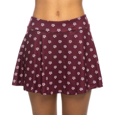 ZOOZATZ Women's ZooZatz Maroon Texas A&M Aggies All-Over Print Flowy Skort 