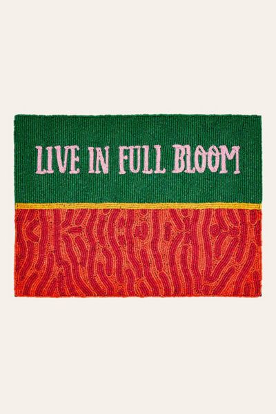 Zsa Zsa Zsu Zsa Zsa Zsu Beadded Placemat in Green at Urban Outfitters