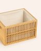 Zsa Zsa Zsu Zsa Zsa Zsu Dali Woody Small Woven Basket in Beige at Urban Outfitters - 1