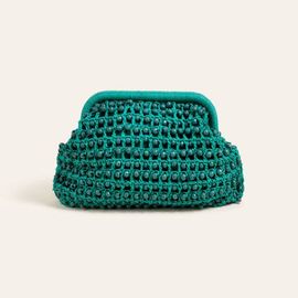Zsa Zsa Zsu Zsa Zsa Zsu Delhi 100% Raffia Clutch Bag 10 x 6