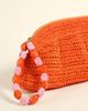 Zsa Zsa Zsu Zsa Zsa Zsu Delhi Raffia Clutch Bag in Orange, Women's at Urban Outfitters - 2