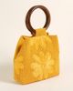 Zsa Zsa Zsu Zsa Zsa Zsu Delhi Raffia Tote Bag in Yellow, Women's at Urban Outfitters - 1