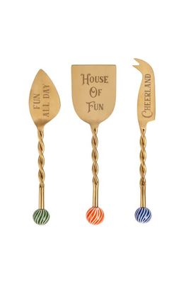 Zsa Zsa Zsu Zsa Zsa Zsu Rampur Set Of 3 Steel Cheese Serving Cheerland